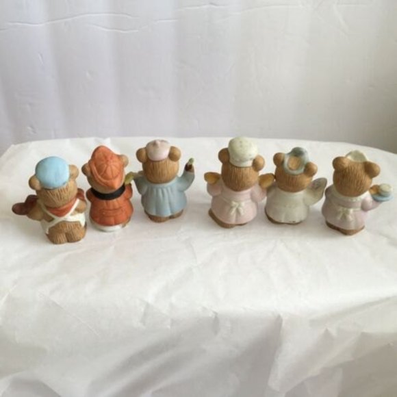 6 Vintage 1980 Homco Career Professional Bears Home Interior Figurines  #8820 - Picture 6 of 10